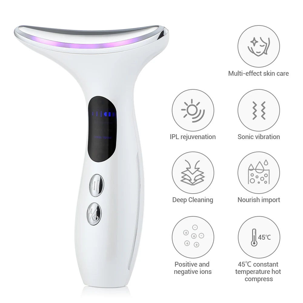 Ultimate Neck & Face Lifting Beauty Device with LED Photon Therapy